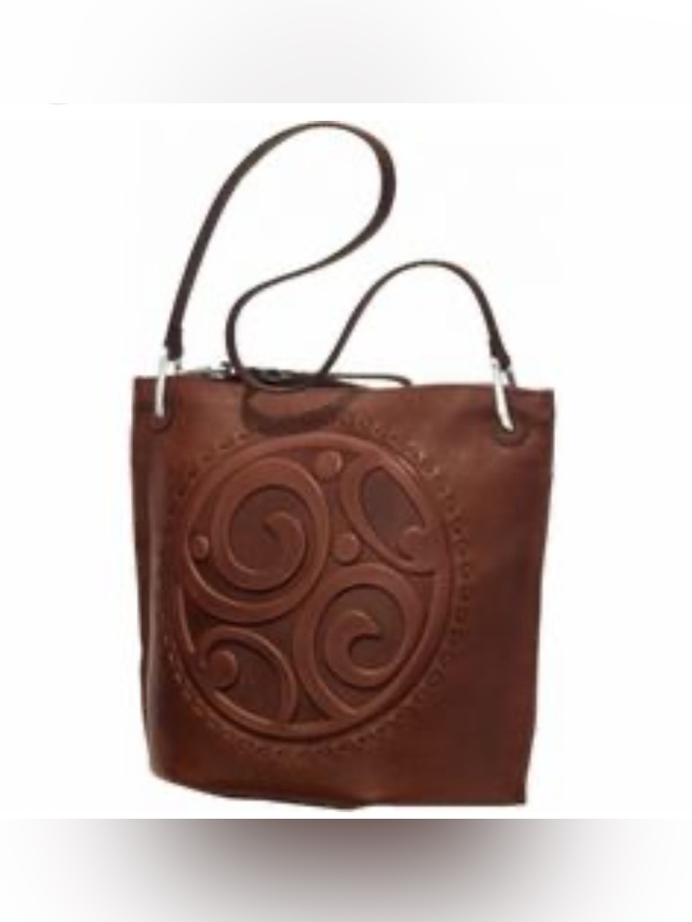 Leather Brighton Tilda London Groove tote bag